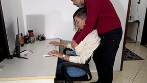 First Day Blowjob with the Boss