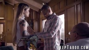 Vanessa Vega's tattooed pussy gets filled with hot creampie by Donny Sins