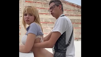 My GF & I&#x5077;&#x60C5; on the Roof Neighbors Almost Caught Us