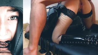 AnaKatana getting bound up spanked paddled and sodomized