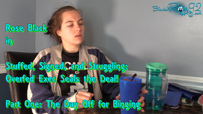The Day Off for Binging: Part One- Stuffed, Signed, and Struggling: Overfed Exec Seals the Deal!