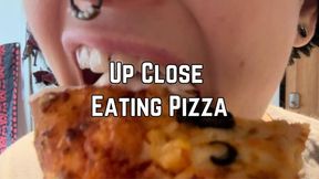 Phoenix Bates Eats Pizza Messily Close Up 1080p - Mukbang - Food - Eating Sounds - Chewing