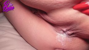 cuckold calls his wife while his lover fills her ass with cum
