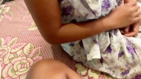 Stepsister succumbs to stepbrother's primal urges on bathroom floor