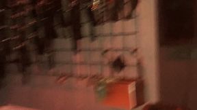 dungeon rubber latex couple sounding cock and bj