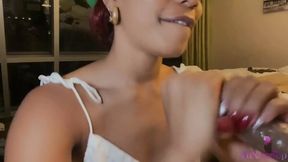 Jenna Foxx Practices Deep Throating POV