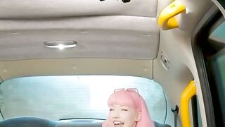 Evie Rees Steals the Show PinkHaired Siren Gets Filled to the Brim with Cum in Sizzling Backseat Adventure!