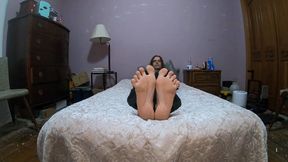 Admire my toes & soles!