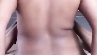 Blonde hair african stepmom ride my big black cock