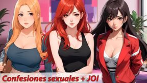 Flicking Spanish cock&#x1F346; and wanking to hentai JOI sleepover dirty secrets and nasty truths