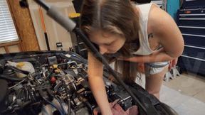 Used Motor Oil Mess