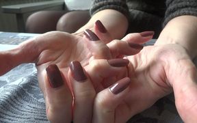 Cacao fingernails fetish - natural fingernails!