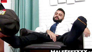 ToeTally Obsessed Bearded Muscle Gods Worship My Feet in a Wild Foot Licking Frenzy!