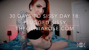 30 Days To Sissy Day 18: Plugged Sissy (MP4 SD)