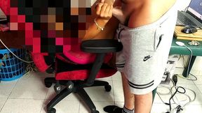 la esposa de mi papa no queria nada mas que una buena cojida