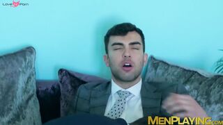Big dick Alexander Muller fucks work buddy after hot rimming
