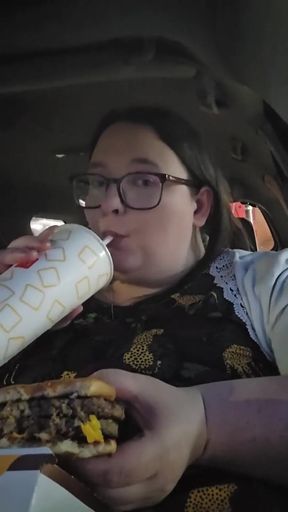 Eating Mcdonalds in the Car