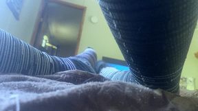 Shrinking fetish - A Tiny Human Sniffs Giantess Socks as She Watches a Movie POV, Foot fetish, Giantess, Sock fetish  4k