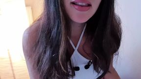 German stepsister teasingly lets you smell her lingerie (Roleplay + Femdom JOI)