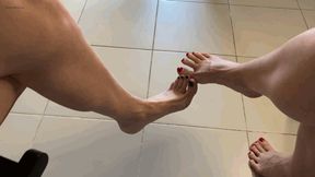 HOT FEET FOOTSIE POV - MP4 HD