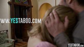 Stepdaughter teen switch and pleasure in front of stepmom