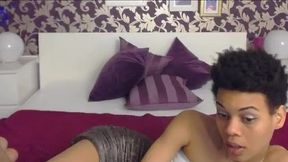 Lady Talking to Guys on the Computer and Responding to Them