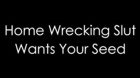 Home Wrecking Slut Wants Your Seed