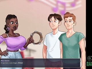 Summertime Saga ep 101 - Teacher Rapuda shaking her butt on my jock