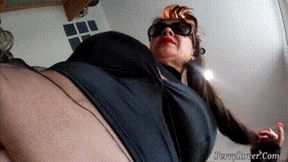 Licking Pussy Of Mature Mistress In Red Leather Leggings