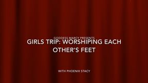 GIRLS WORSHIP EACH OTHERS FEET: Marcy and Stacy