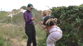Zoey Ziptie 72h Extreme Challenge - Chapter 14 - Bondage Walk & Outdoor Training- Full Clip wmv SD