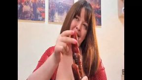 Jerk off insrtuctions with toy
