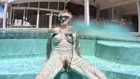 we went swimming in a private pool in hawaii kai