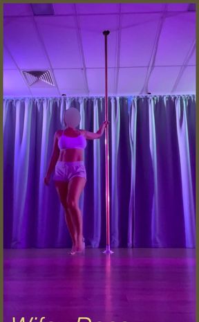 Little pole dance tease