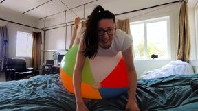 90 Bouncing on a Big Beach Ball