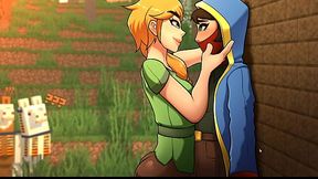 Steve's Schlong Gets All the Attention from Minecraft Girls!