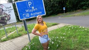Lina's lusty highway hijinks culminate in a sex-starved parking lot pounding!