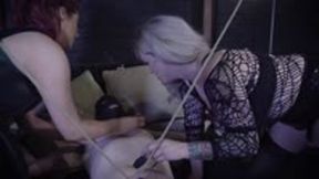 Hot Wax Femdom Cock Therapy (Diana Von Rigg & Miss Lady Louisa)
