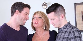 British Milf Amy needs two big dicks to satisfy her sexual needs