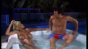Beautiful blonde with big rack skank gets her pussy licked and filled with hard dick