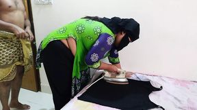 Saudi Cougar's Ironing Fling: Stepson Slams Mom's Juicy Holes