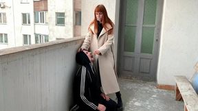 Smoking Goddess Kira - Human Ashtray Dirty Femdom Outdoor (MP4 HD 1080p)