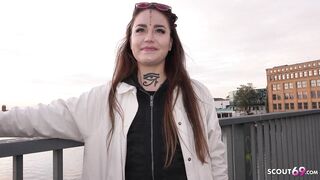 GERMAN SCOUT - Inked next Generation College Girl Jess Mori Pickup for Casting Fuck