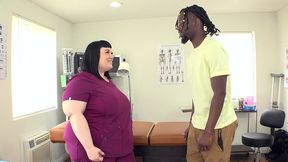 a massive black cock for horny fat nurse alexxxis allure jm1258