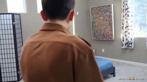 Two Hung Studs Fuck Halle Hayes From Both Ends At A House Party