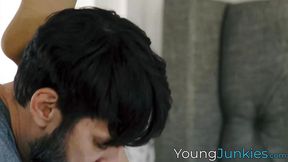 Huge titted Lexi Luna aggressively shoves her cunt into my mouth before sucking my dick