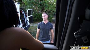 pornstar takes on three random guys