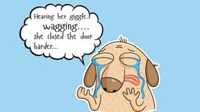 Sniffing me from far, without your leash - Your whine doesn't work