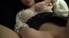 Asian MILF Flashes Massive Tatas in Public.