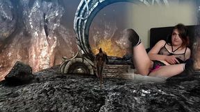 lovense connected gaming! sexy bimbo plays bayonetta! episode 5